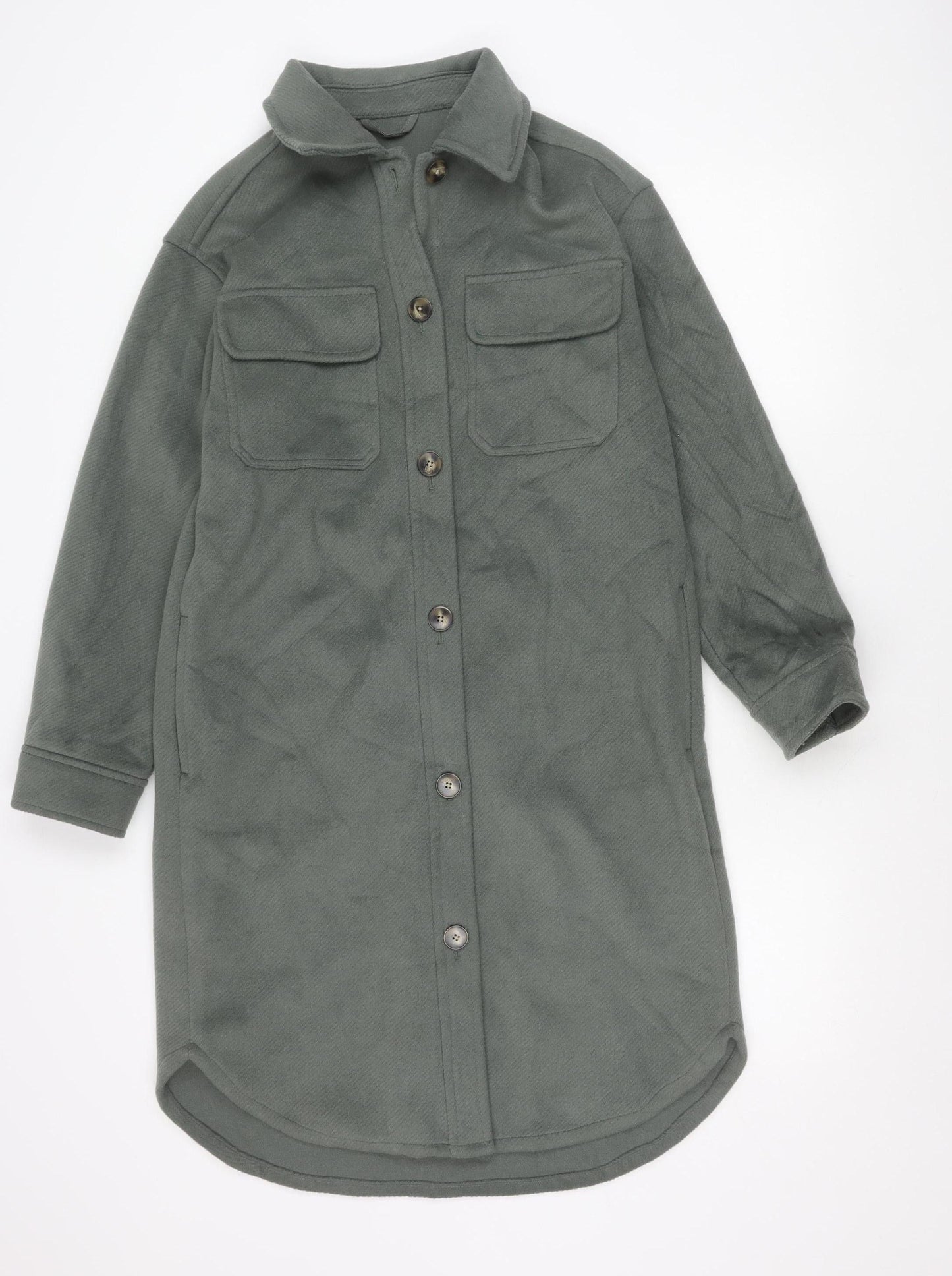 Womens UK Size S Marks and Spencer Green Basic Jacket