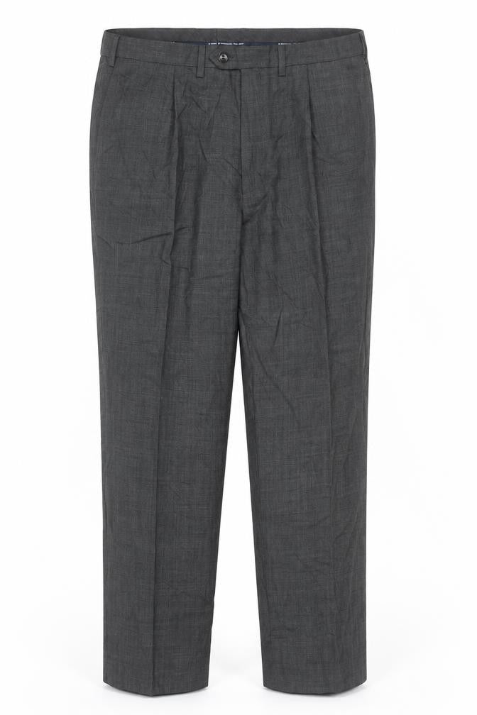 Mens UK Size XL Marks and Spencer Regular Fit Dress Pants Grey Trousers