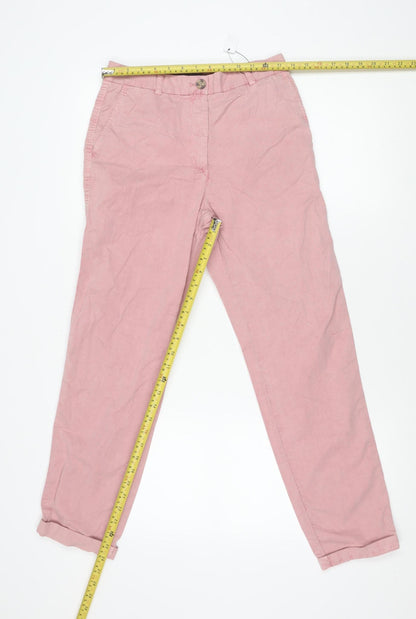 Womens UK Size 6 Marks and Spencer Regular Fit Chino Pink Trousers