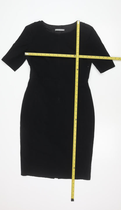 Marks and Spencer Women’s Black Sheath Dress Size 8 Knee Length Workwear