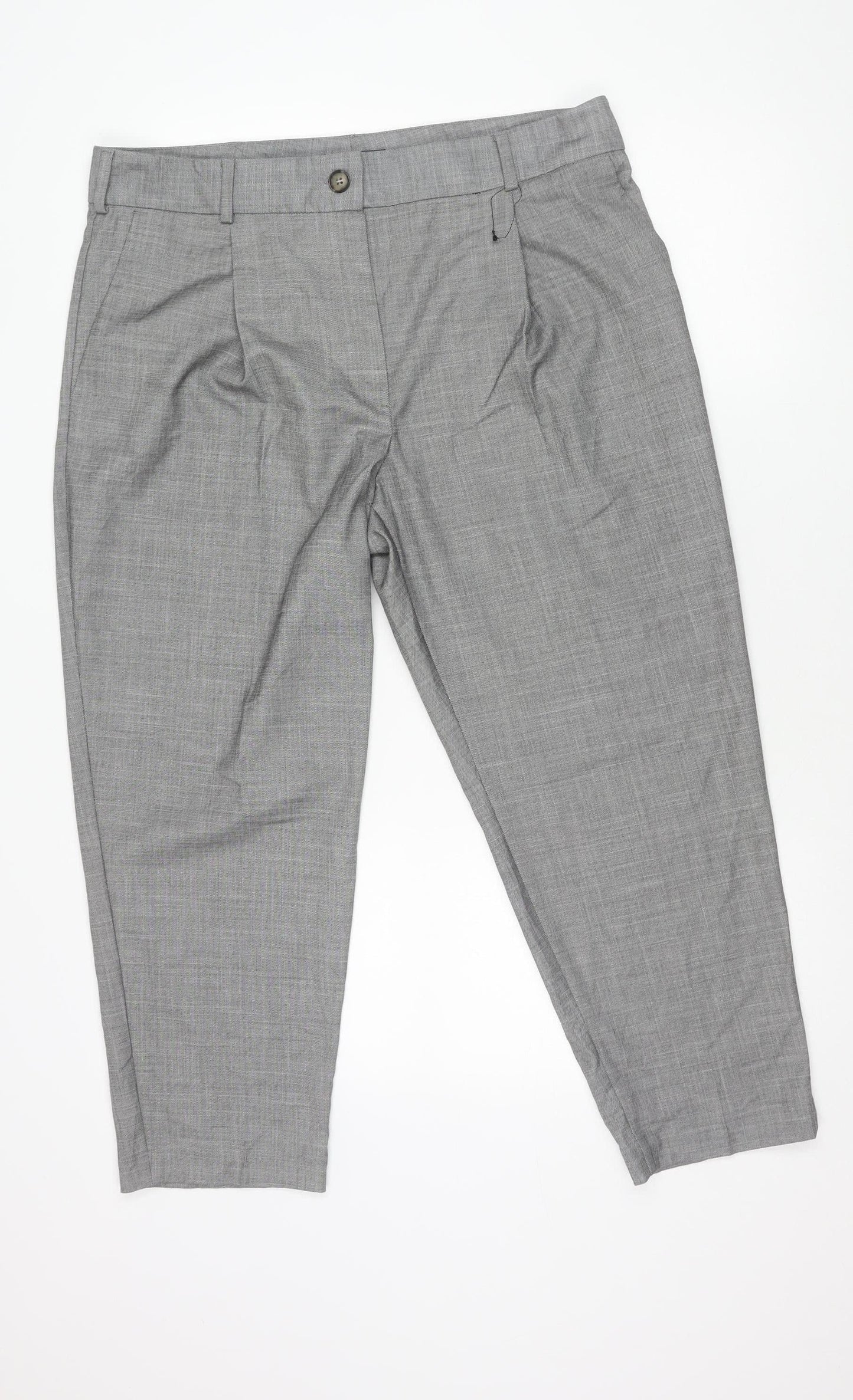 Marks and Spencer Men’s Grey 16 Regular Dress Pants Straight Leg