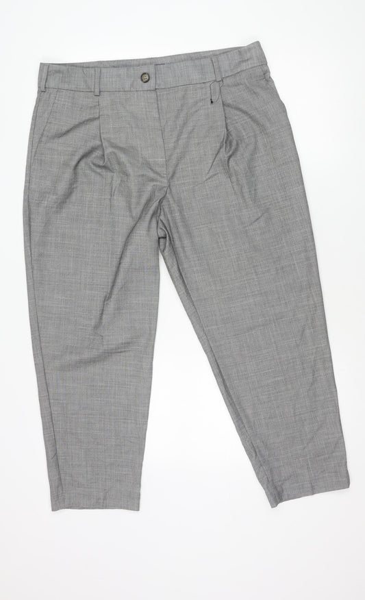Marks and Spencer Men’s Grey 16 Regular Dress Pants Straight Leg