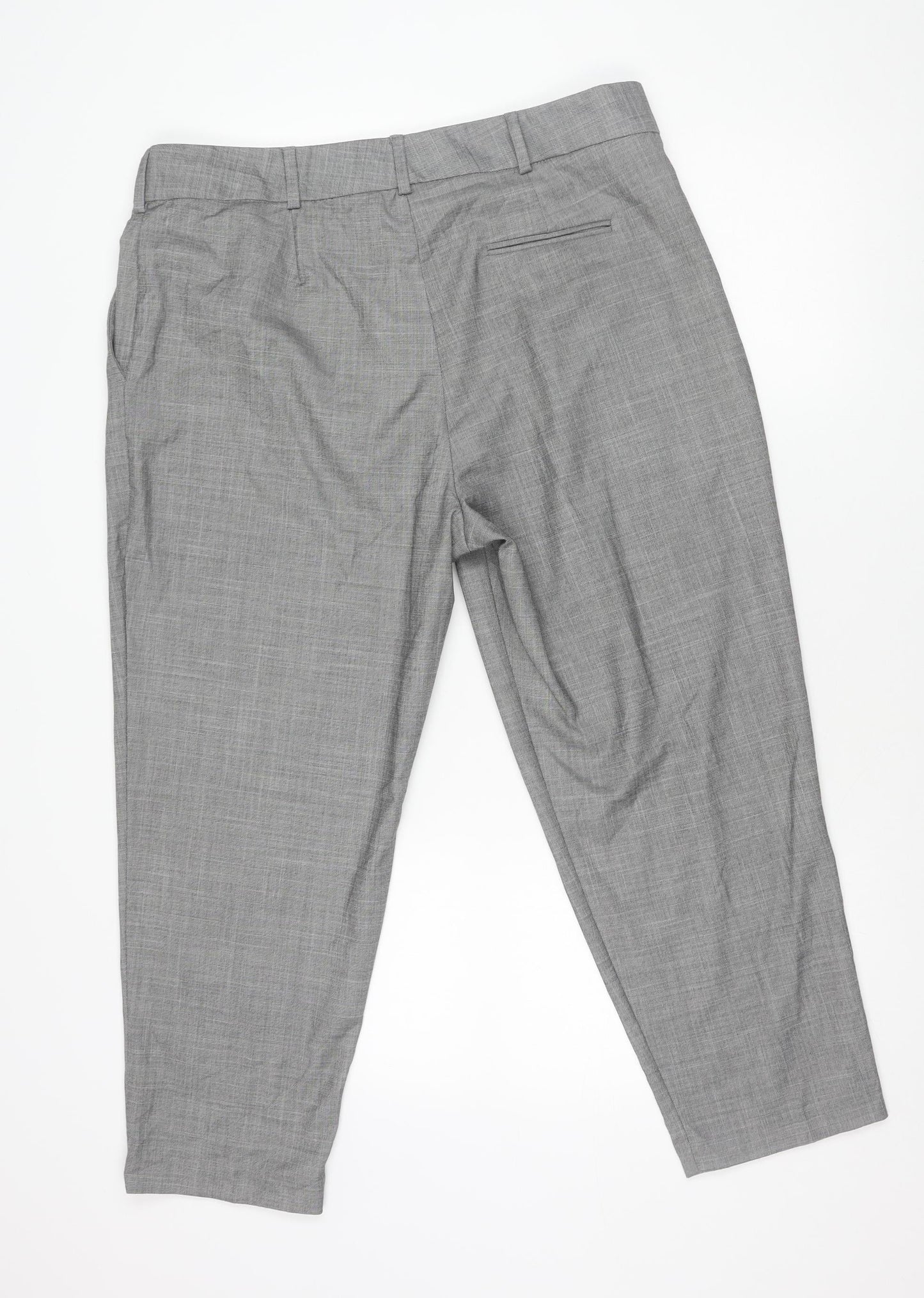 Marks and Spencer Men’s Grey 16 Regular Dress Pants Straight Leg