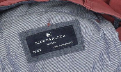 Marks and Spencer Men’s Pink Chino Trousers 30x33 Regular Fit