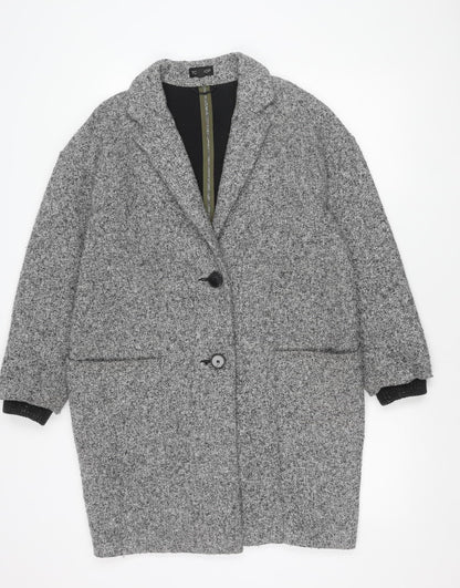 Womens UK Size S Topshop Grey Basic Jacket