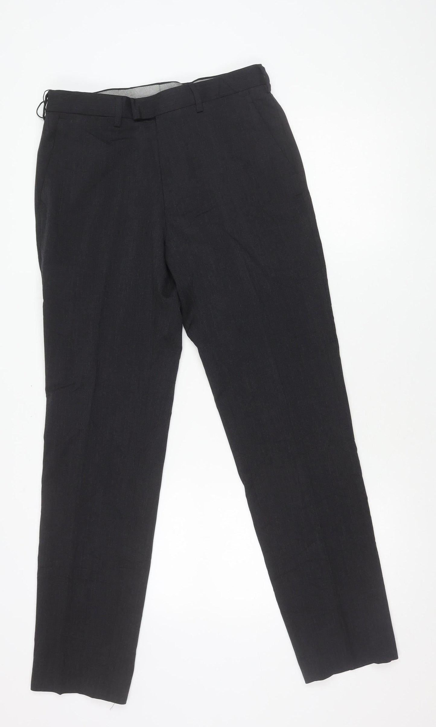 Marks and Spencer Men's Grey Slim Fit Dress Pants 30W 31L