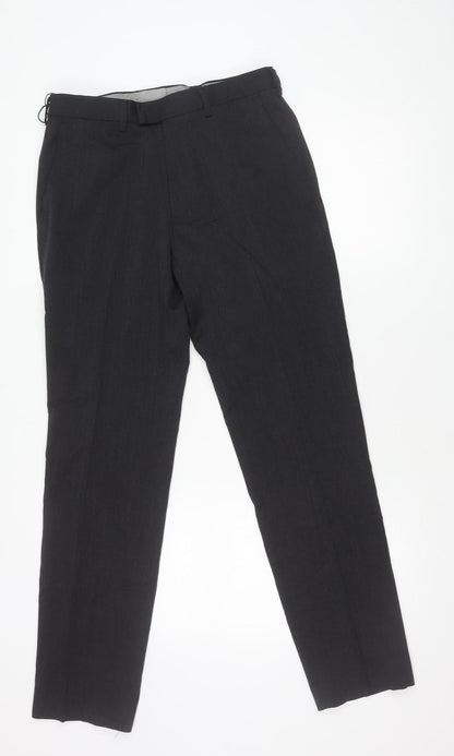 Marks and Spencer Men's Grey Slim Fit Dress Pants 30W 31L