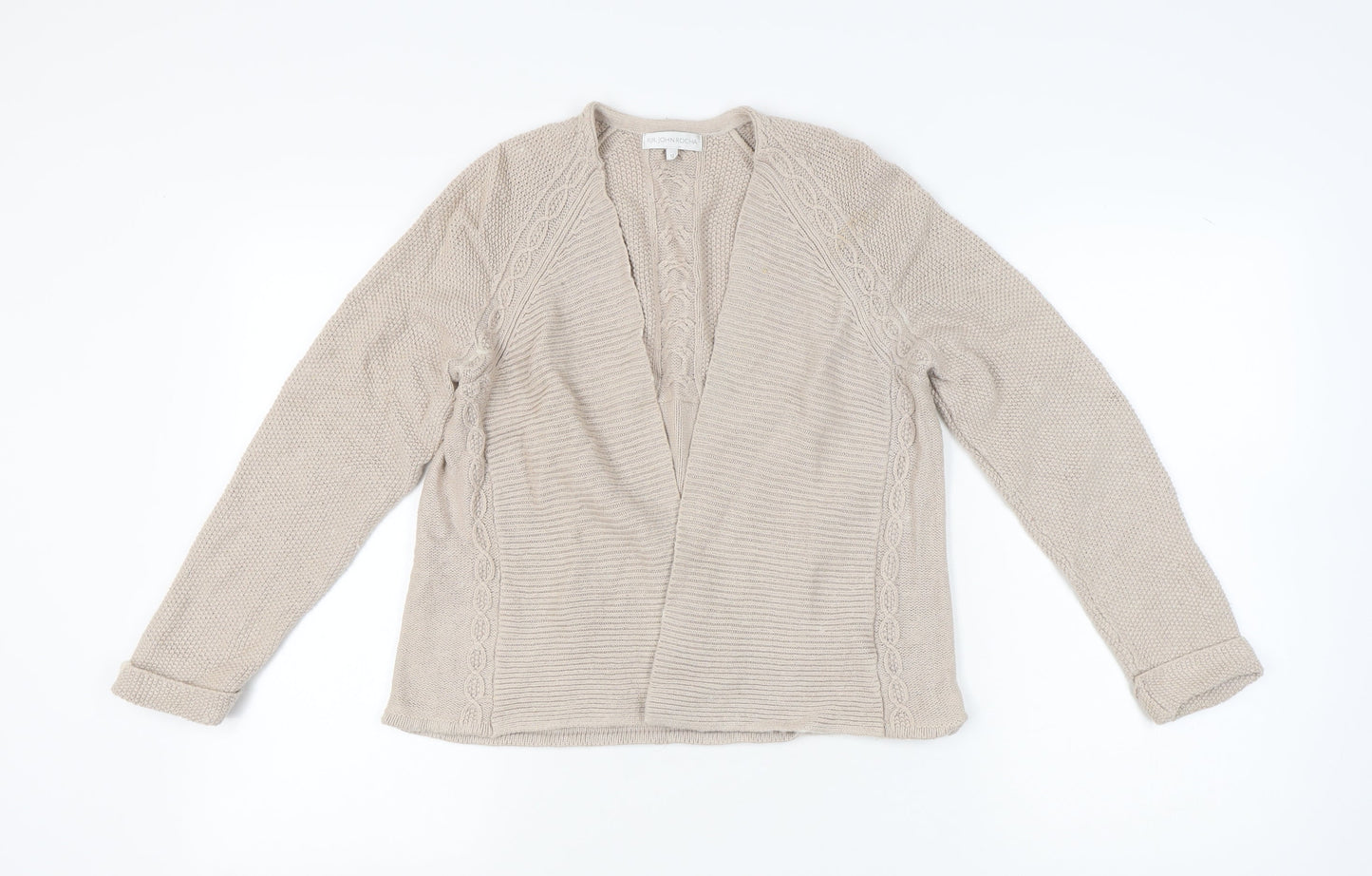 Womens UK Size 12 RJR John Rocha Beige Cardigan Jumper
