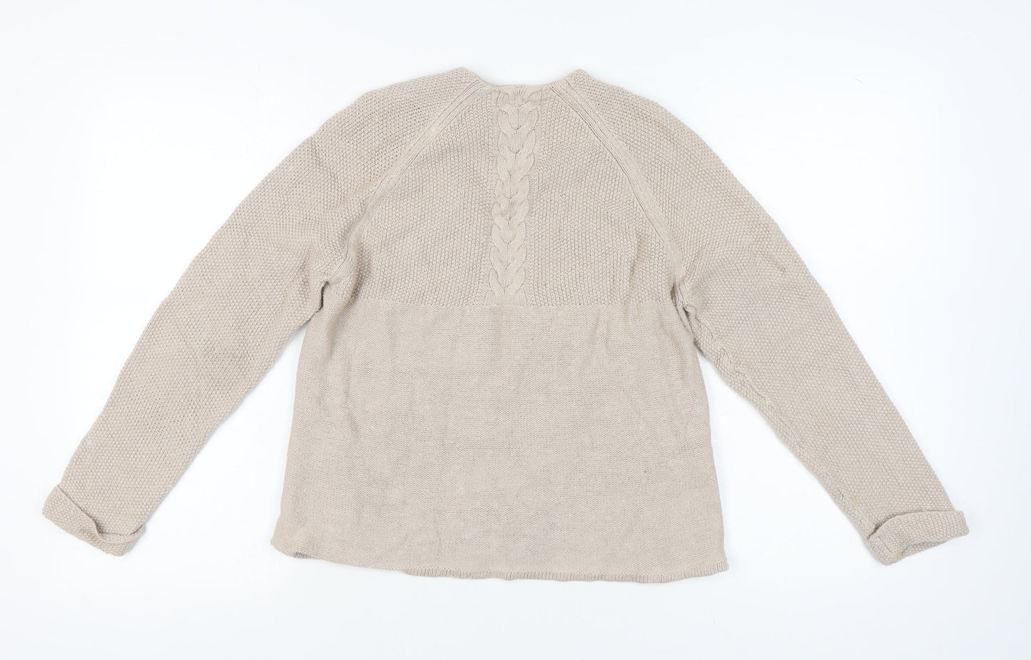 Womens UK Size 12 RJR John Rocha Beige Cardigan Jumper
