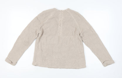 Womens UK Size 12 RJR John Rocha Beige Cardigan Jumper