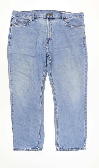 Marks and Spencer Men’s Blue Light Wash Jeans W42 L29 Regular Fit