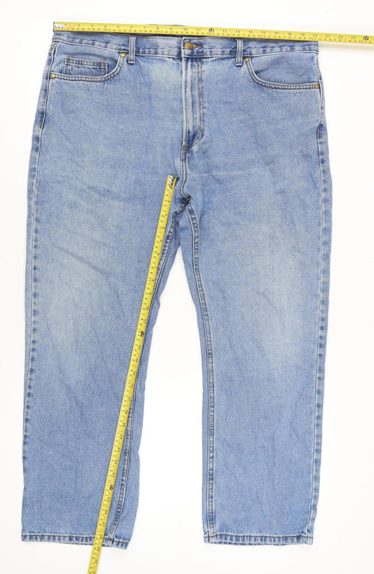 Marks and Spencer Men’s Blue Light Wash Jeans W42 L29 Regular Fit