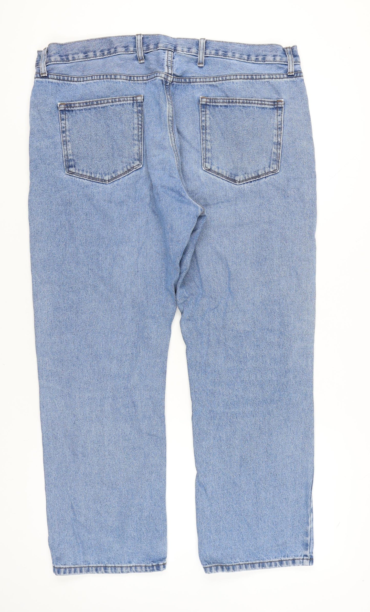 Marks and Spencer Men’s Blue Light Wash Jeans W42 L29 Regular Fit