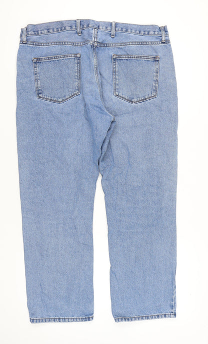 Marks and Spencer Men’s Blue Light Wash Jeans W42 L29 Regular Fit