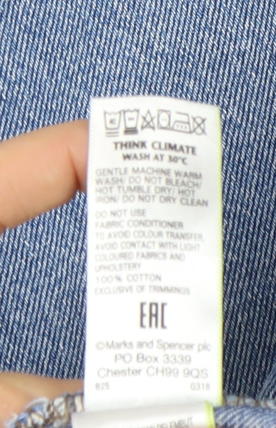 Marks and Spencer Men’s Blue Light Wash Jeans W42 L29 Regular Fit