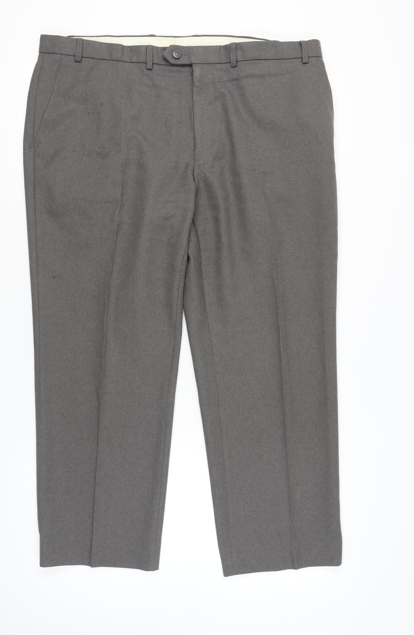Marks and Spencer Men's Grey 42x29 Dress Pants Straight Leg