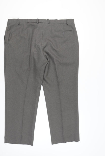 Marks and Spencer Men's Grey 42x29 Dress Pants Straight Leg