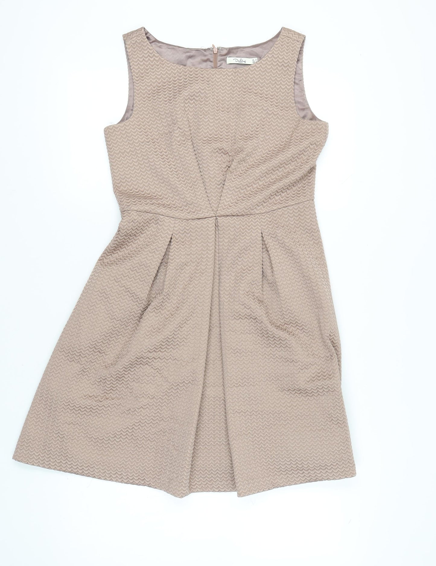 Darling London Women’s Beige A-Line Knee Length Dress Size 12