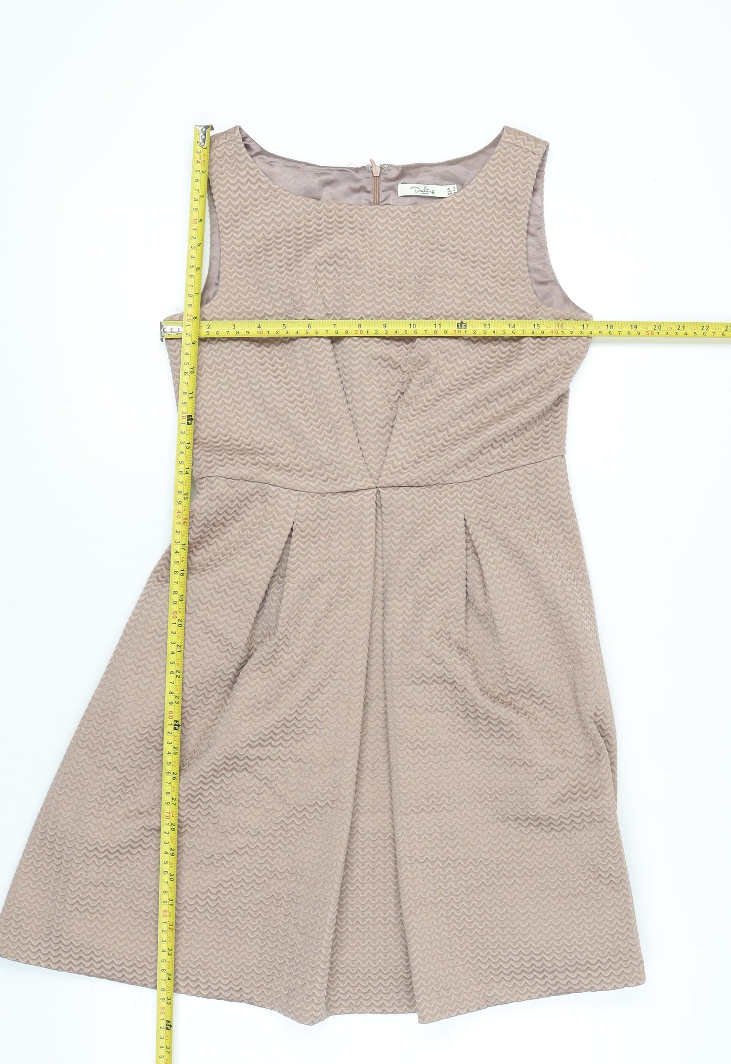 Darling London Women’s Beige A-Line Knee Length Dress Size 12