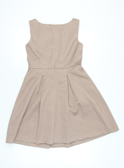 Darling London Women’s Beige A-Line Knee Length Dress Size 12