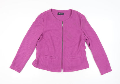 Womens UK Size 14 Marks and Spencer Pink Basic Jacket