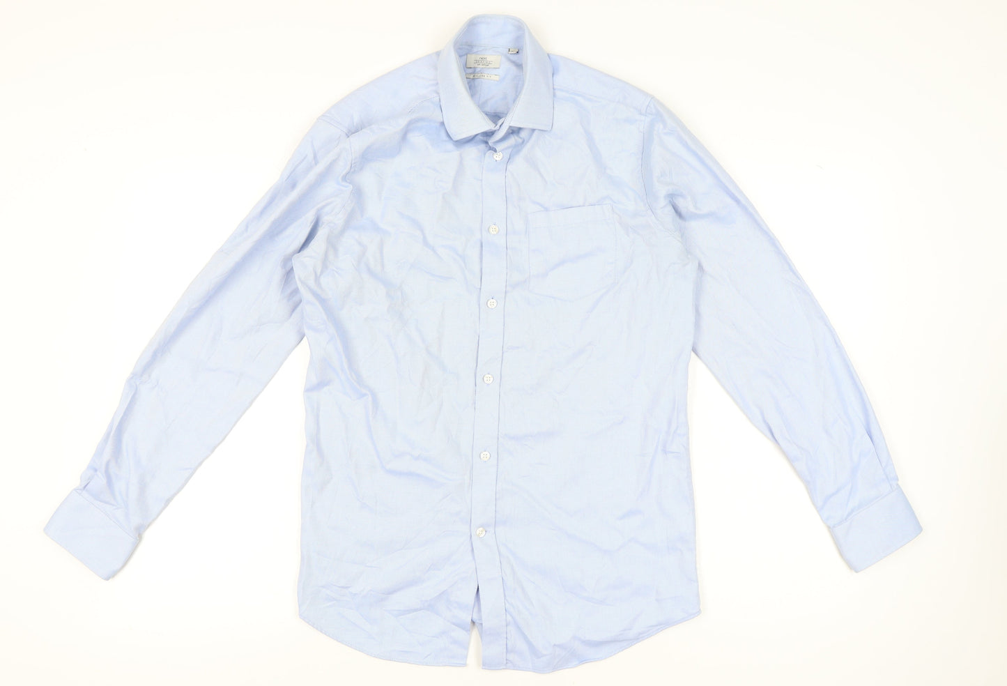 Mens UK Collar Size M NEXT Smart Blue  Dress Shirt