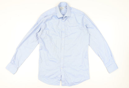 Mens UK Collar Size M NEXT Smart Blue  Dress Shirt