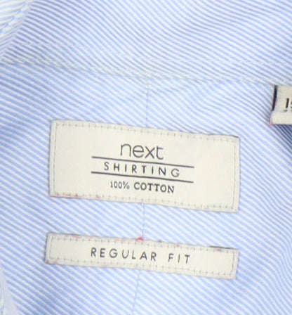 Mens UK Collar Size M NEXT Smart Blue  Dress Shirt