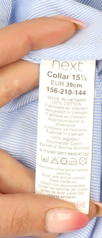 Mens UK Collar Size M NEXT Smart Blue  Dress Shirt