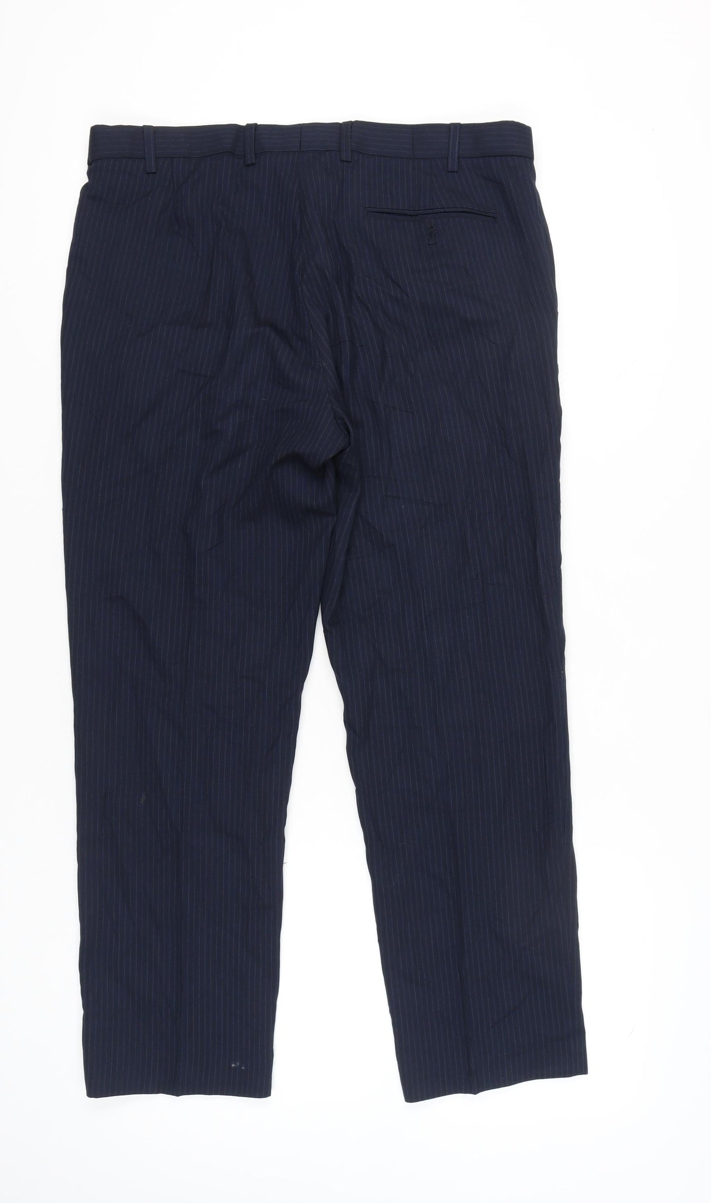 Womens UK Size 36 Marks and Spencer Regular Fit Dress Pants Blue Trousers