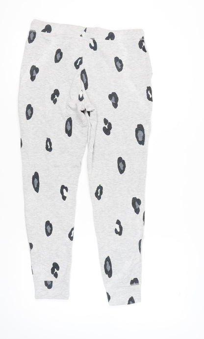 Marks and Spencer Women’s Grey Animal Print Lounge Pants Size 14 Jersey Autumn Winter