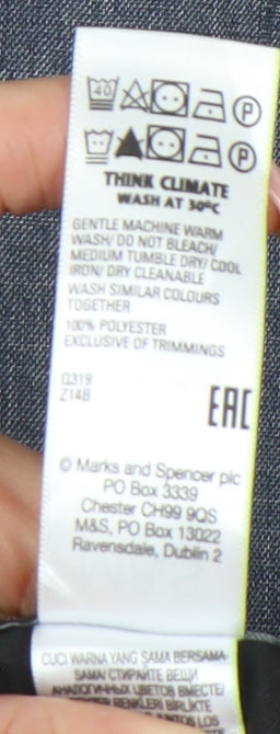 Marks and Spencer Men’s Blue Regular Fit Chambray Trousers 30W 33L Business