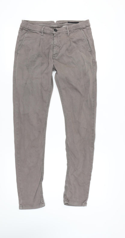 Sorbino Women’s Grey Chino Trousers Size 18 Straight Leg Stretch