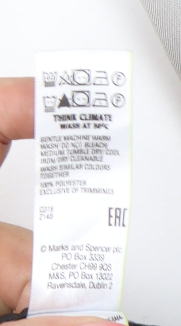 Marks and Spencer Men's Grey 30in Waist Regular Fit Dress Pants