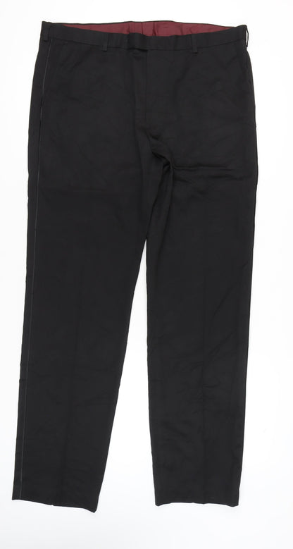 Marks and Spencer Men’s Black XL Regular Fit Dress Pants 40x35