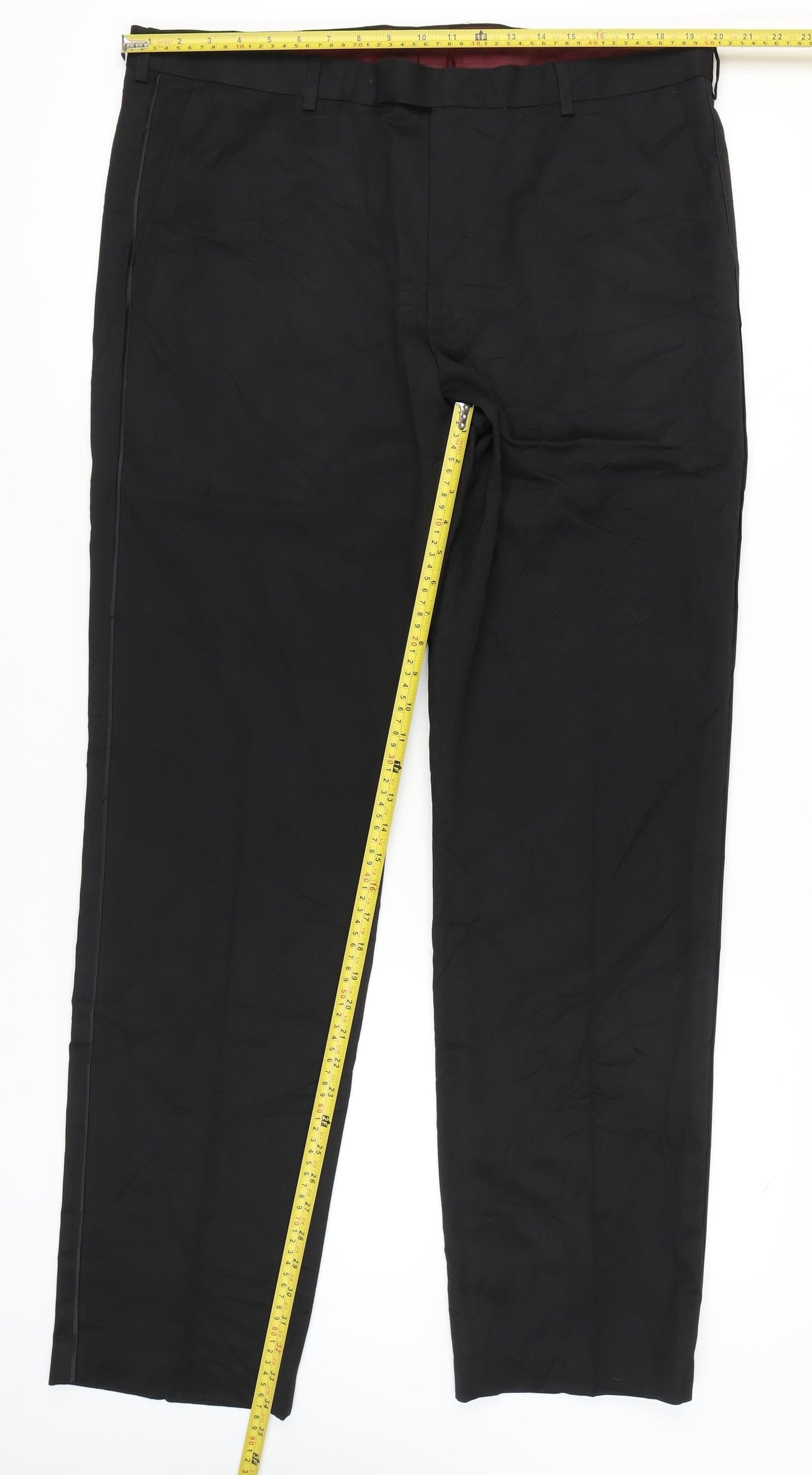 Marks and Spencer Men’s Black XL Regular Fit Dress Pants 40x35