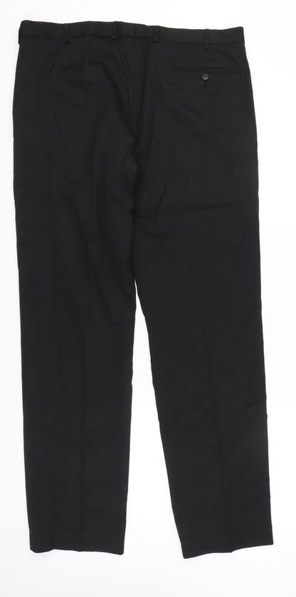 Marks and Spencer Men’s Black XL Regular Fit Dress Pants 40x35
