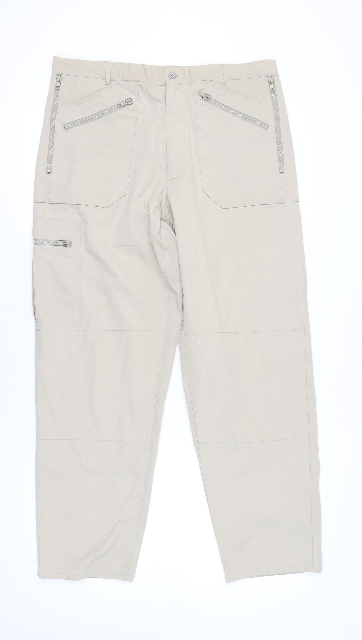 Regatta Men's Beige Cargo Trousers 38W 33L Straight Leg Outdoor