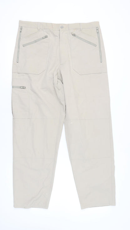 Regatta Men's Beige Cargo Trousers 38W 33L Straight Leg Outdoor
