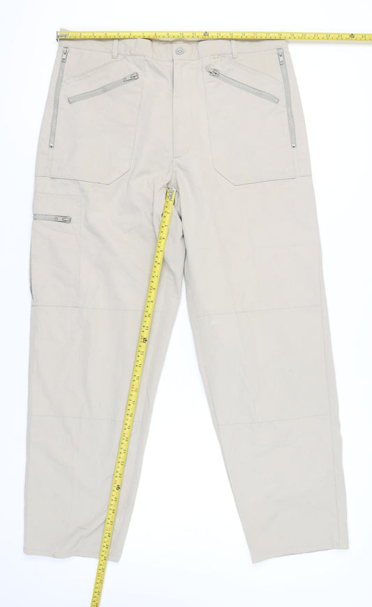 Regatta Men's Beige Cargo Trousers 38W 33L Straight Leg Outdoor