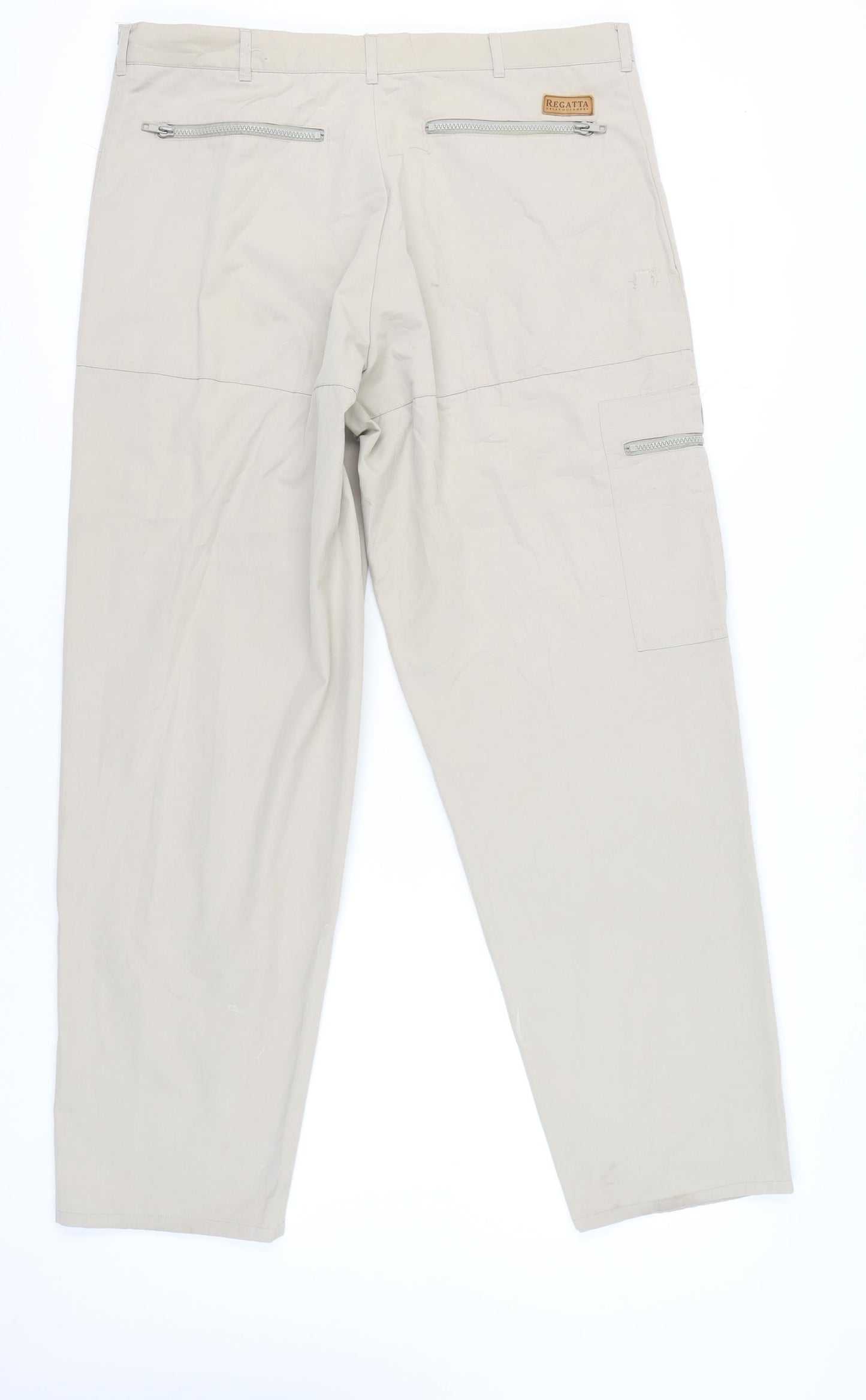 Regatta Men's Beige Cargo Trousers 38W 33L Straight Leg Outdoor