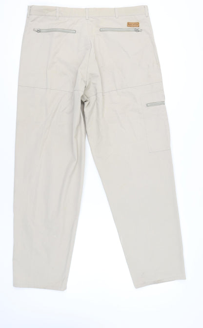 Regatta Men's Beige Cargo Trousers 38W 33L Straight Leg Outdoor