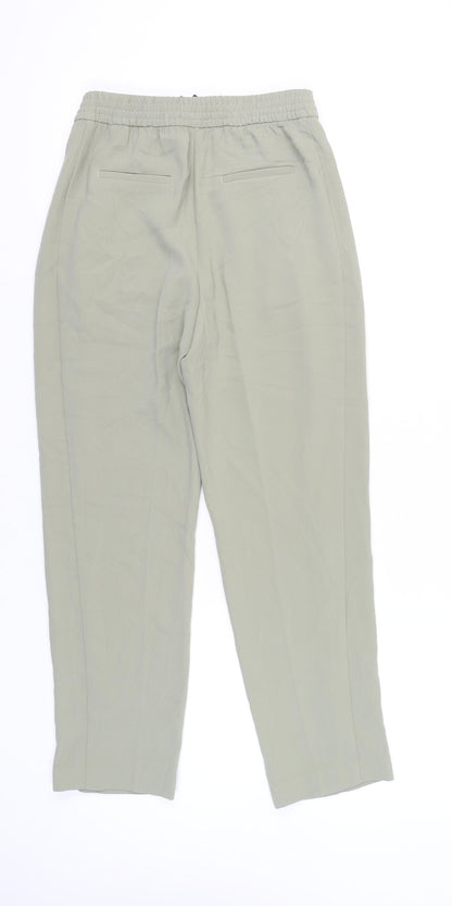 Womens UK Size 8 Marks and Spencer Regular Fit CasualBusinessTravel Green Trouse
