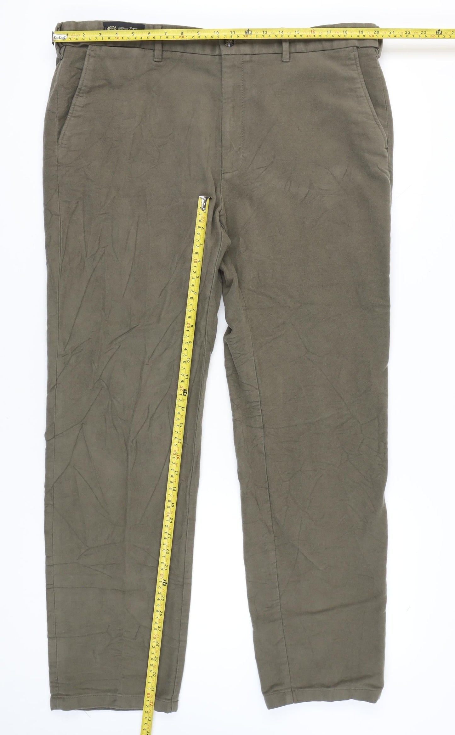 Marks and Spencer Men's Brown Chino Trousers 42in Waist 33in Leg