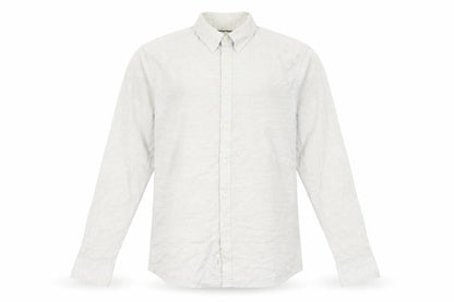 Jasper Conran Men’s Ivory Long Sleeve Button-Up Shirt L Regular