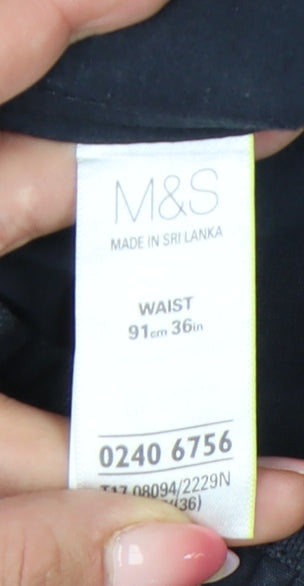 Marks and Spencer Men's Black 36 Cargo Shorts 100% Cotton Summer