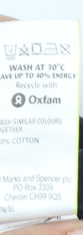 Marks and Spencer Men's Black 36 Cargo Shorts 100% Cotton Summer