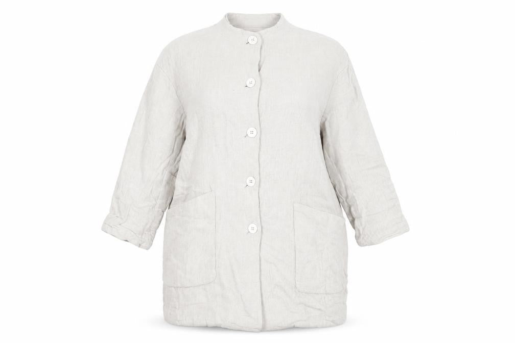 Womens UK Size 8 Zara Basic Beige Overcoat