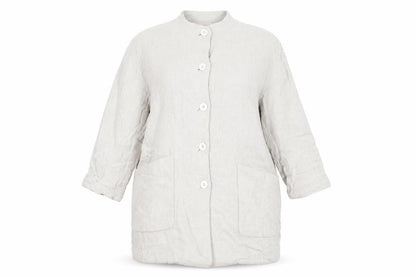 Womens UK Size 8 Zara Basic Beige Overcoat