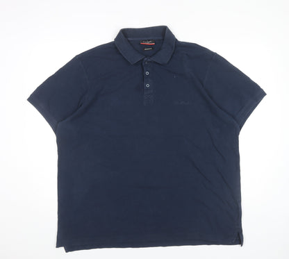 Pierre Cardin Men’s Blue 3XL Regular Fit Cotton Polo Shirt